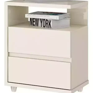 Mesa De Noche Campeche 02 Cajones Off White