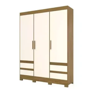 Placard 3 Puertas Nature/Off White