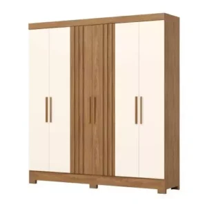 Placard 6 Puertas Nature/Off White