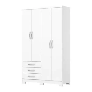 Placard Caju Henn 4 Puertas Blanco